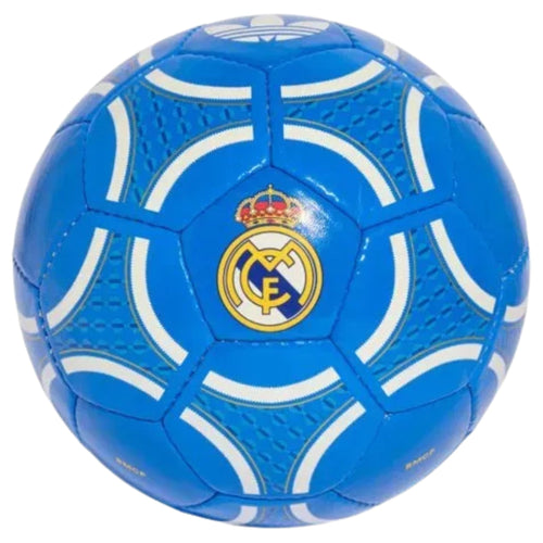 adidas Real Madrid 25/26 Trefoil Club Ball (Ray Blue/White/Gold) - 5