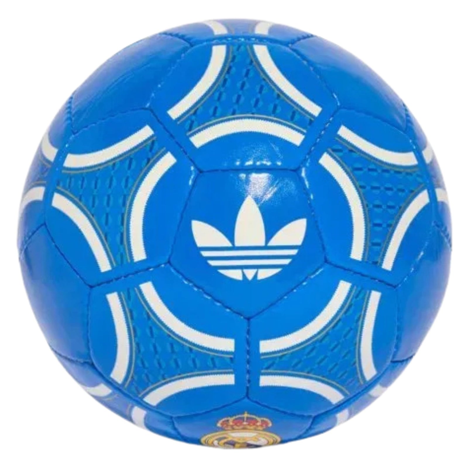 adidas Real Madrid 25/26 Trefoil Club Ball (Ray Blue/White/Gold) | SoccerWearhouse