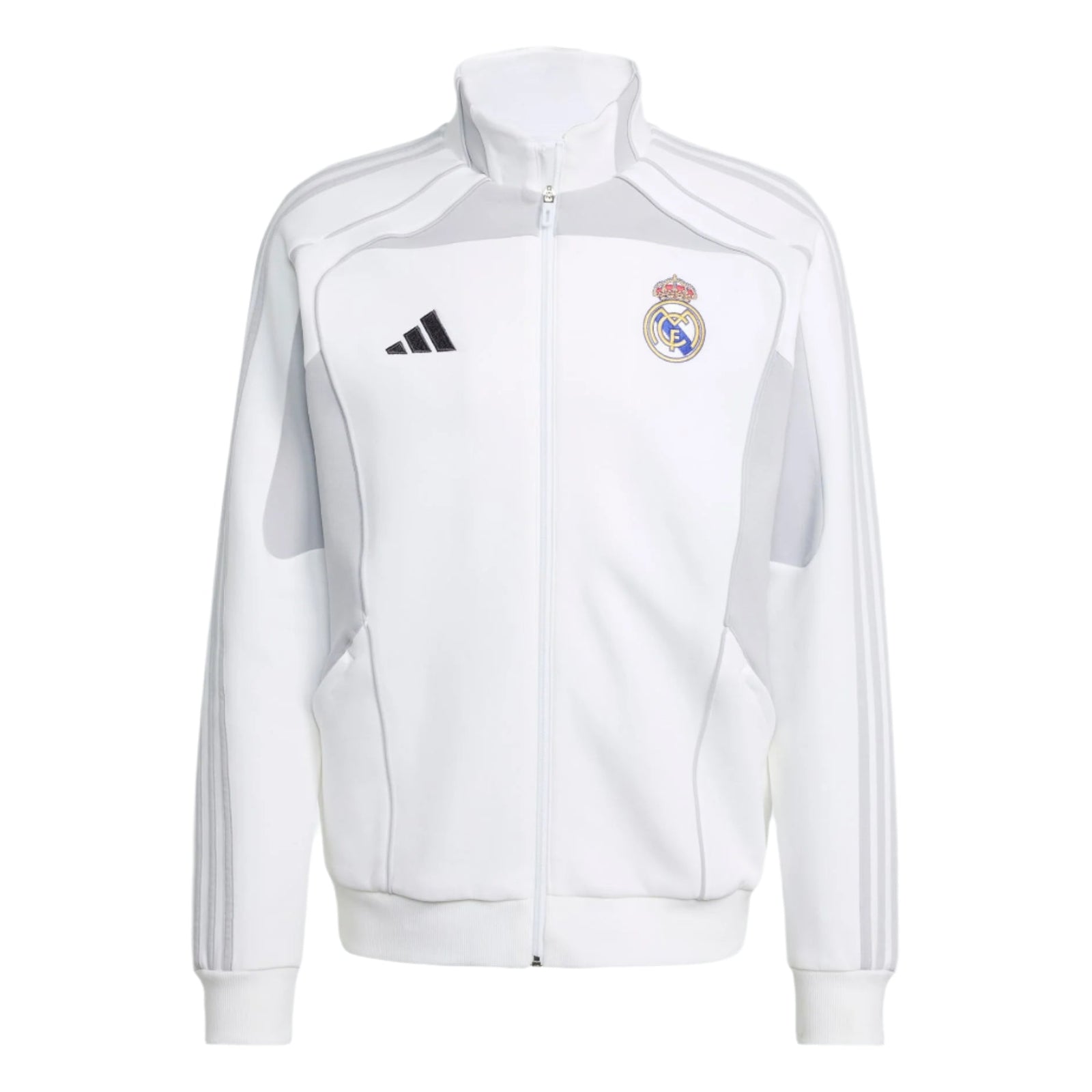 adidas Real Madrid 25/26 UBP Doubleknit Track Top (White/Light Solid Grey) | SoccerWearhouse