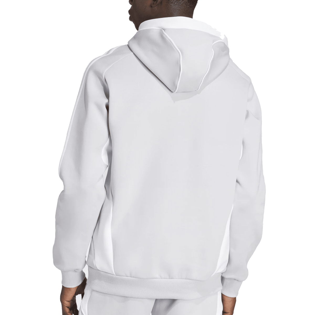 adidas Real Madrid 25/26 UBP Travel Hoodie (Light Solid Grey/White) | SoccerWearhouse