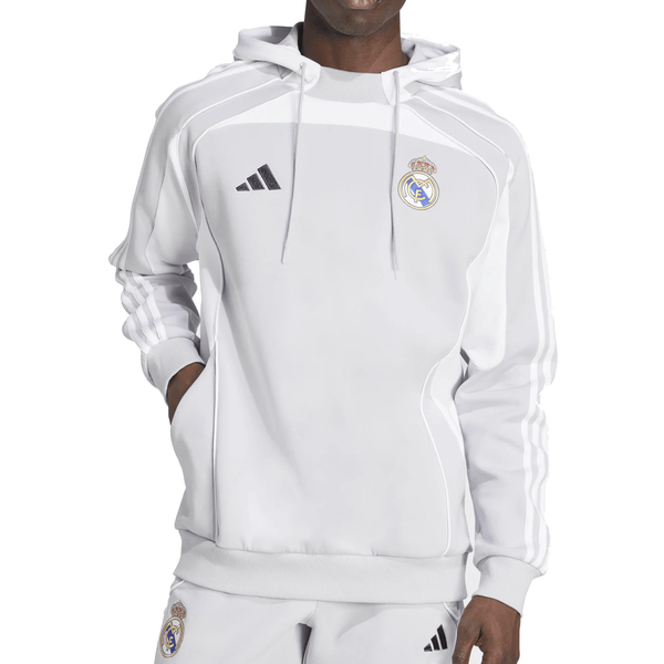ウェア Real Madrid 25-26  adidas Real Madrid 25/26 UBP Travel Hoodie (Light Solid Grey/White)