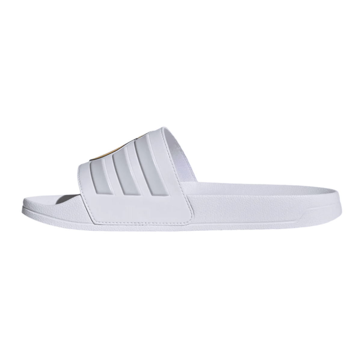 adidas Real Madrid Adilette Shower Slide (White/Grey) | SoccerWearhouse