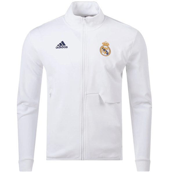adidas Real Madrid Anthem Jacket 23/24 (White) | SoccerWearhouse