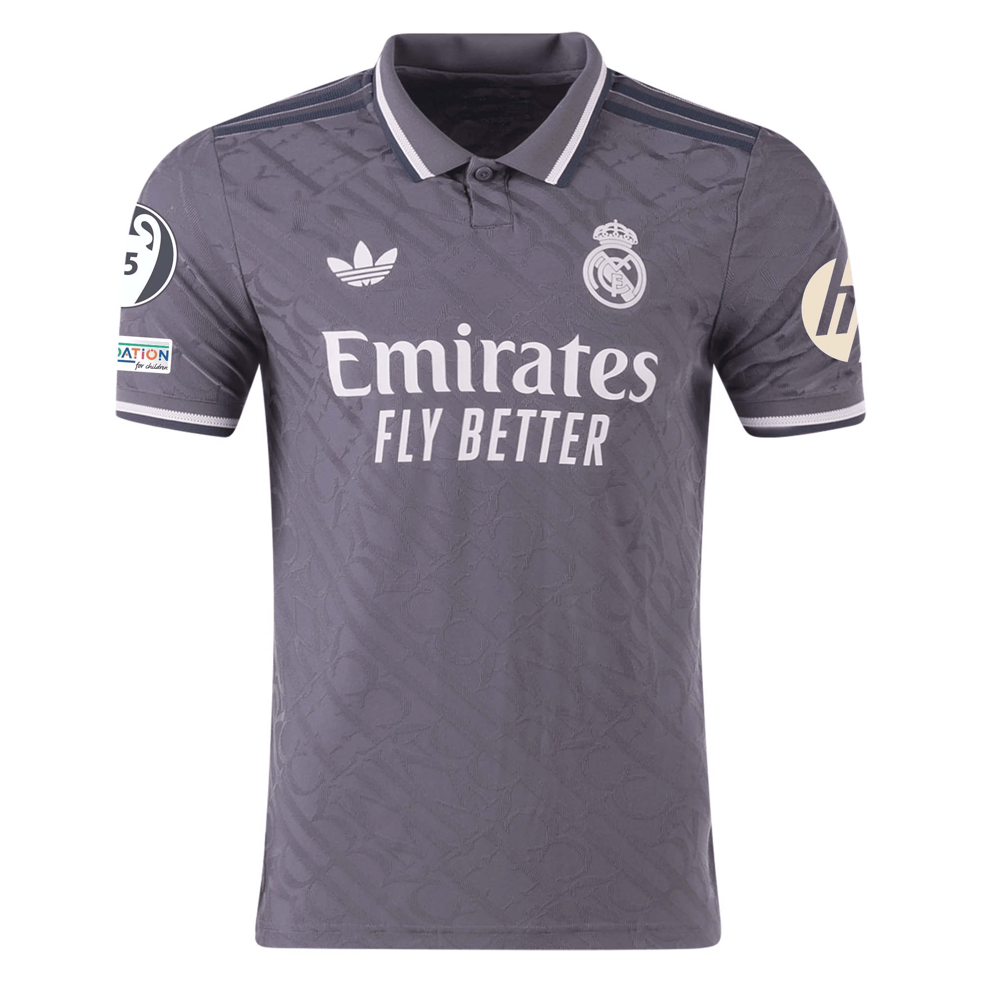 adidas Men's Real Madrid Authentic Third Jersey w/ Champions League Pa