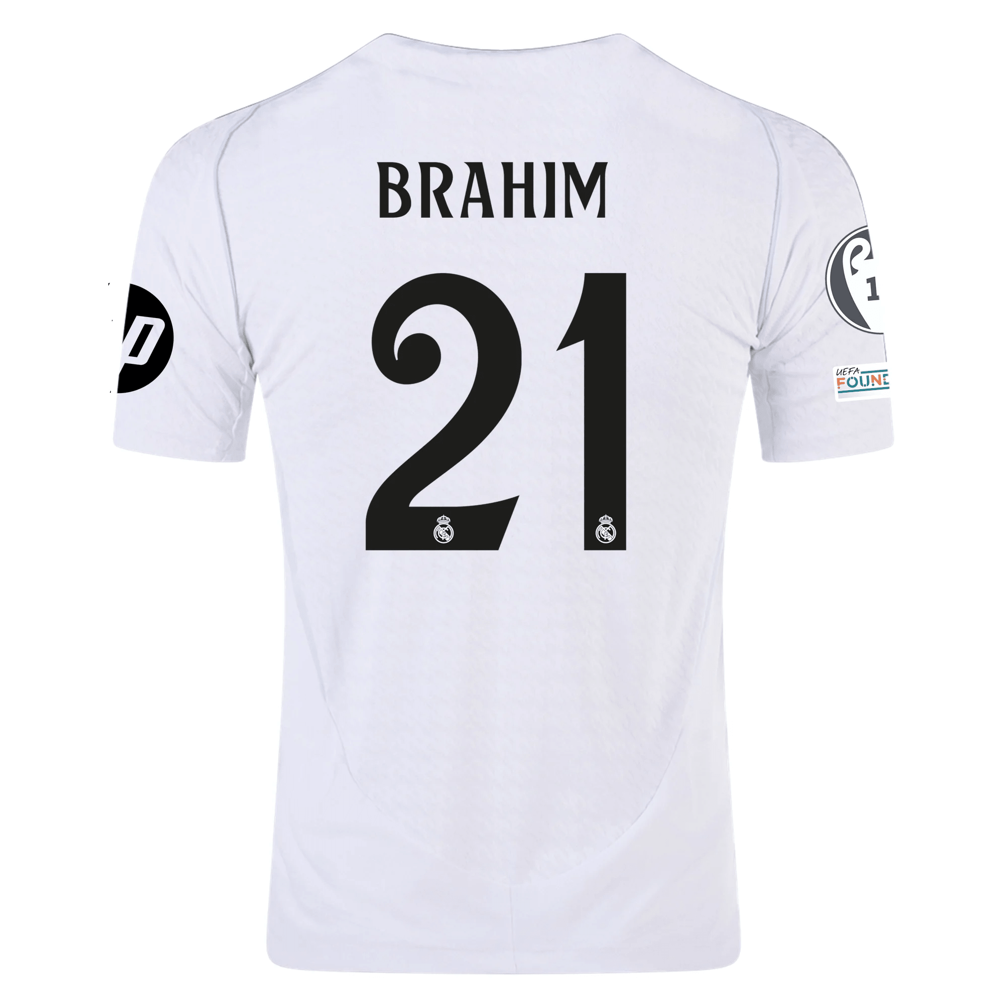 adidas Real Madrid Authentic Brahim Diaz Home Jersey w/ Champions Leag