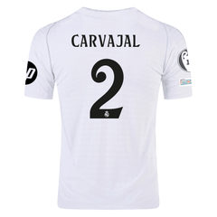 adidas Real Madrid Authentic Dani Carvajal Home Jersey w/ Champions Le
