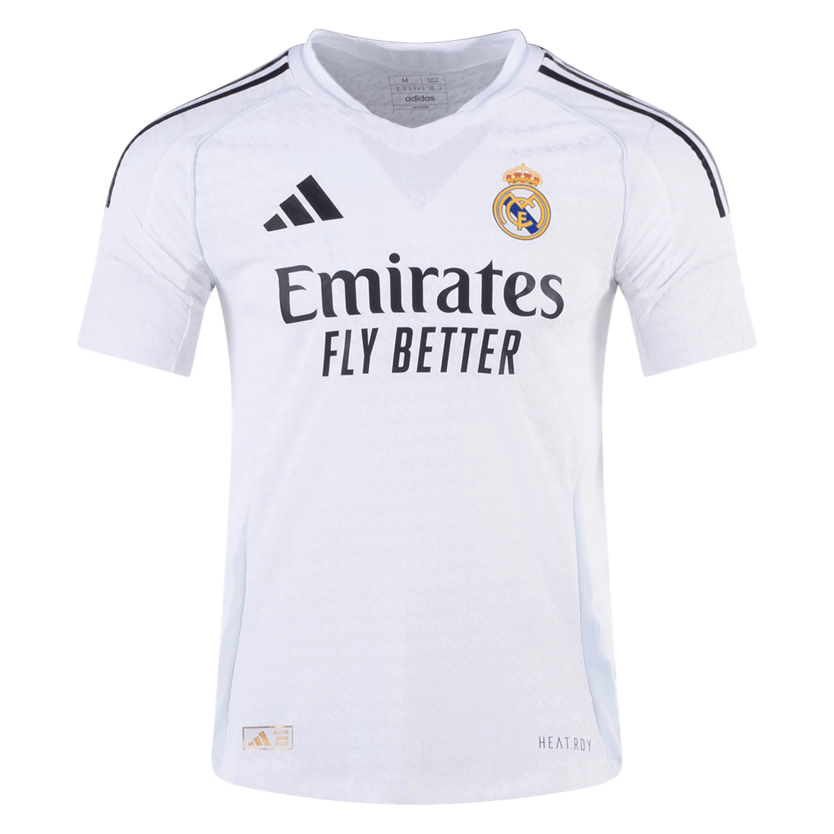 adidas Real Madrid Authentic Home Jersey 24/25 (White/Black) | SoccerWearhouse