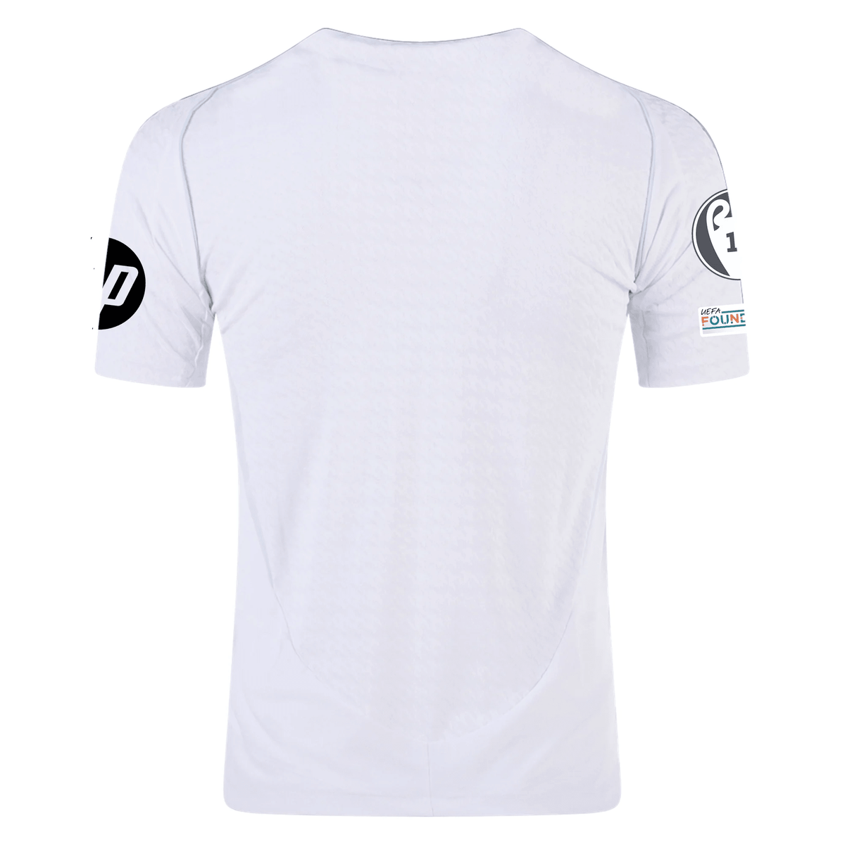 adidas Real Madrid Authentic Home Jersey w/ Champions League Patches 24/25 (White/Black) | SoccerWearhouse