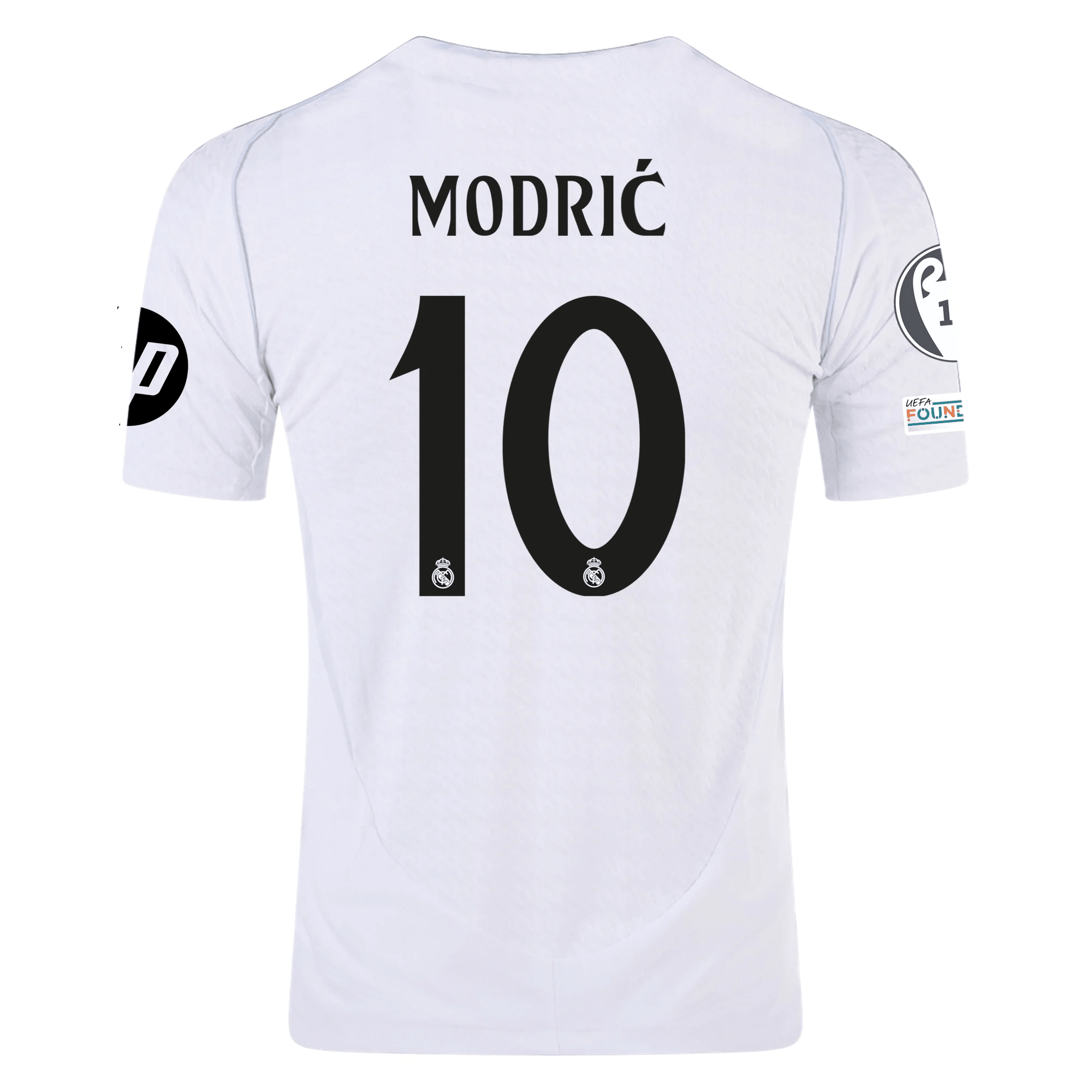adidas Real Madrid Authentic Luka Modric Home Jersey w/ Champions Leag