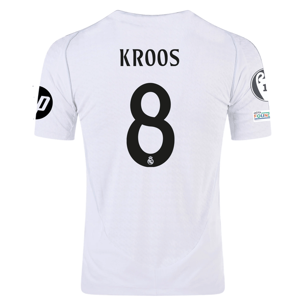 adidas Real Madrid Authentic Toni Kroos Home Jersey w/ Champions Leagu