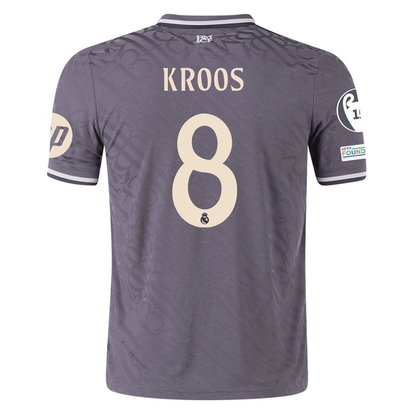 adidas Real Madrid Authentic Toni Kroos Third Jersey w/ Champions Leag