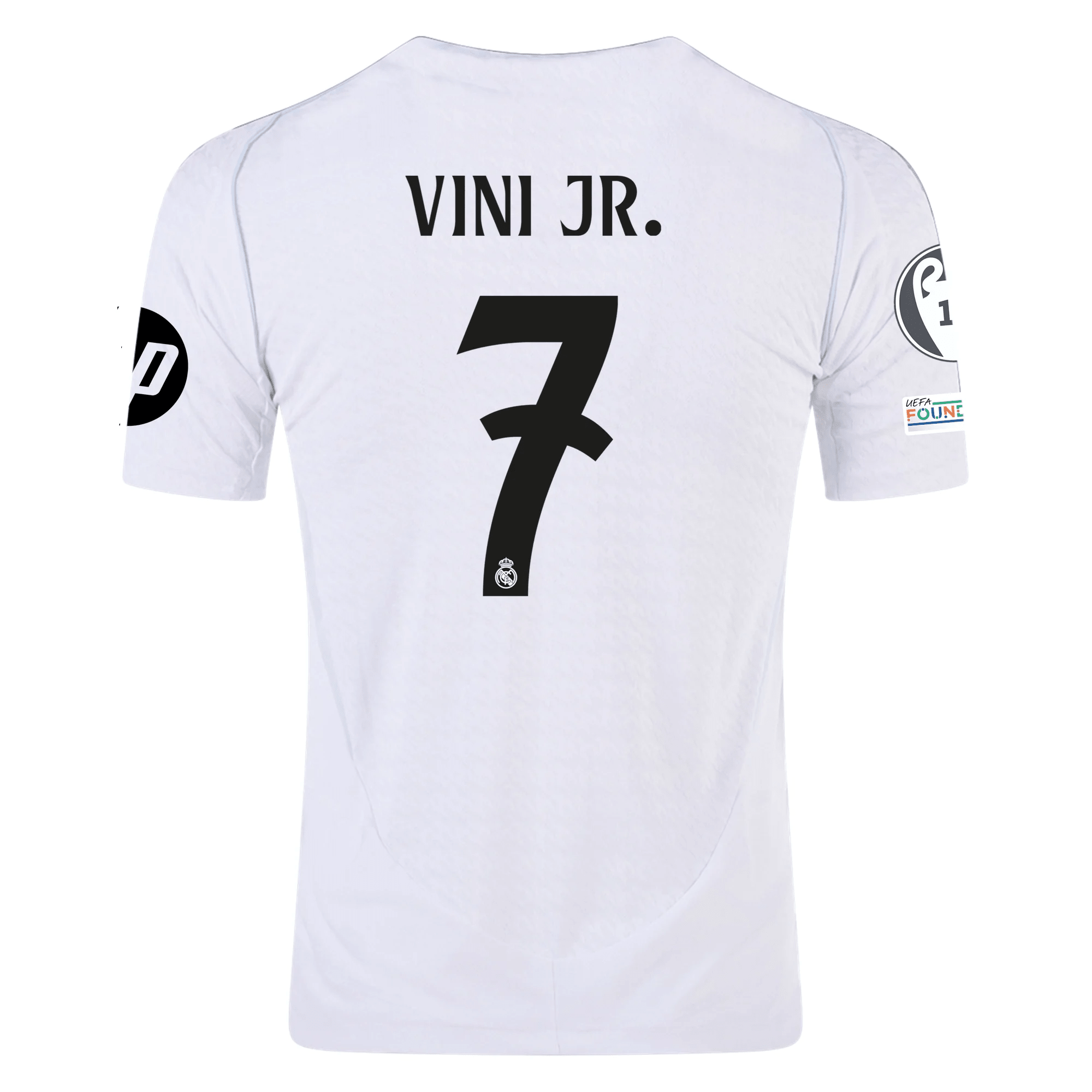 adidas Real Madrid Authentic Vini Jr. Home Jersey w/ Champions League
