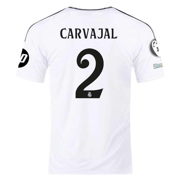 adidas Real Madrid Dani Carvajal Home Jersey 24/25 w/ Champions League