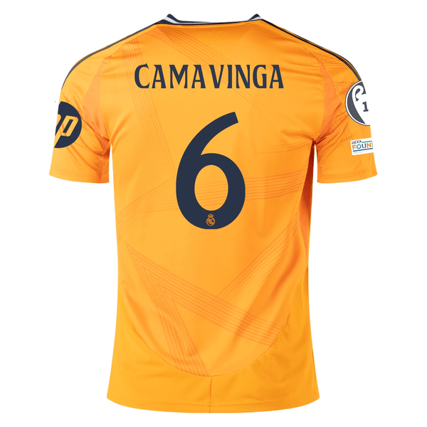 adidas Real Madrid Eduardo Camavinga Away Jersey w/ Champions League P