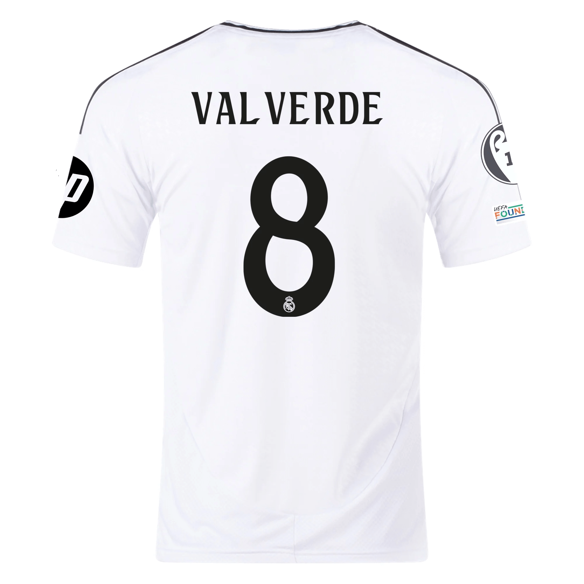 adidas Real Madrid Federico Valverde Home Jersey 24/25 w/ Champions Le