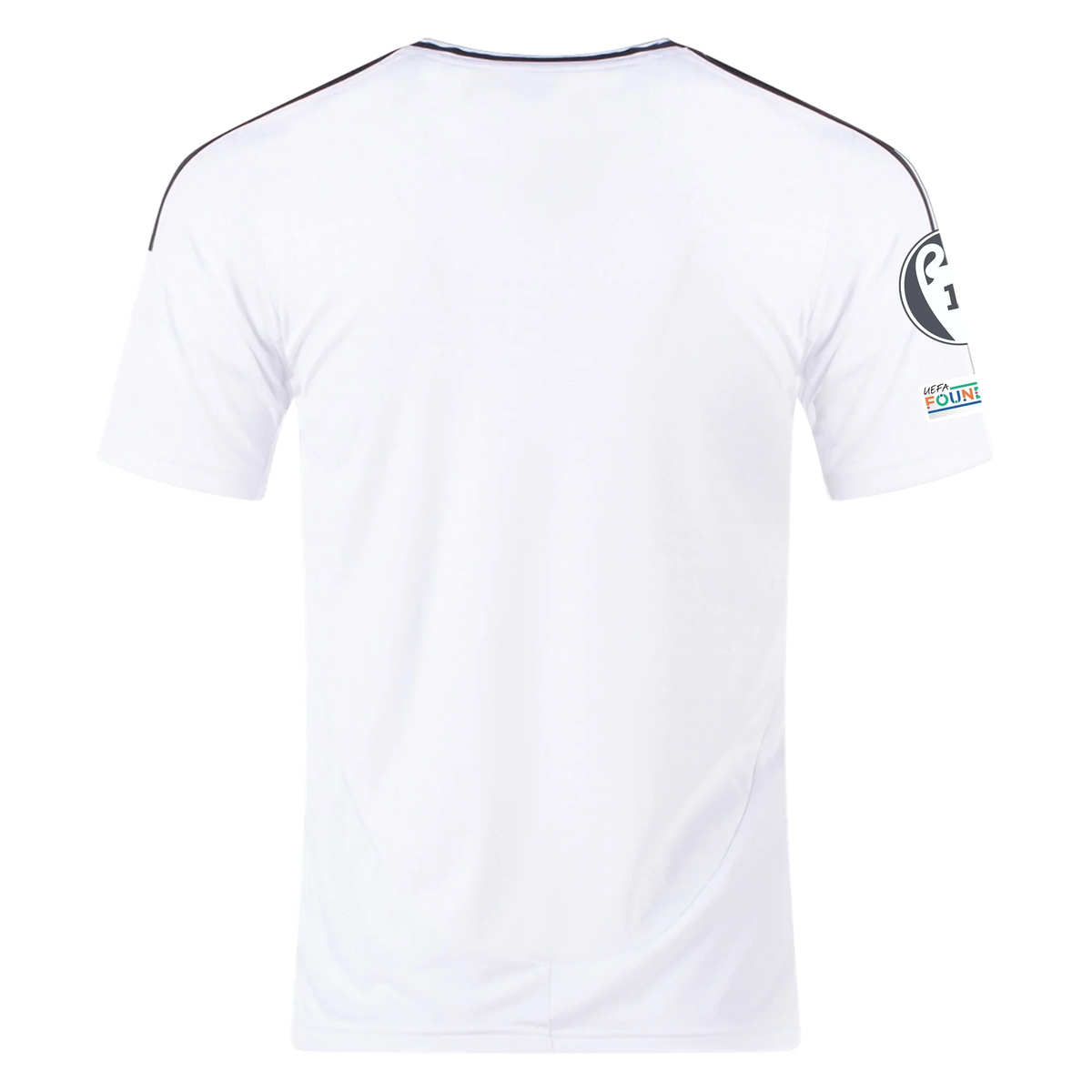 adidas Real Madrid Home Jersey 24/25 w/ Champions League Patches (White/Black) | SoccerWearhouse