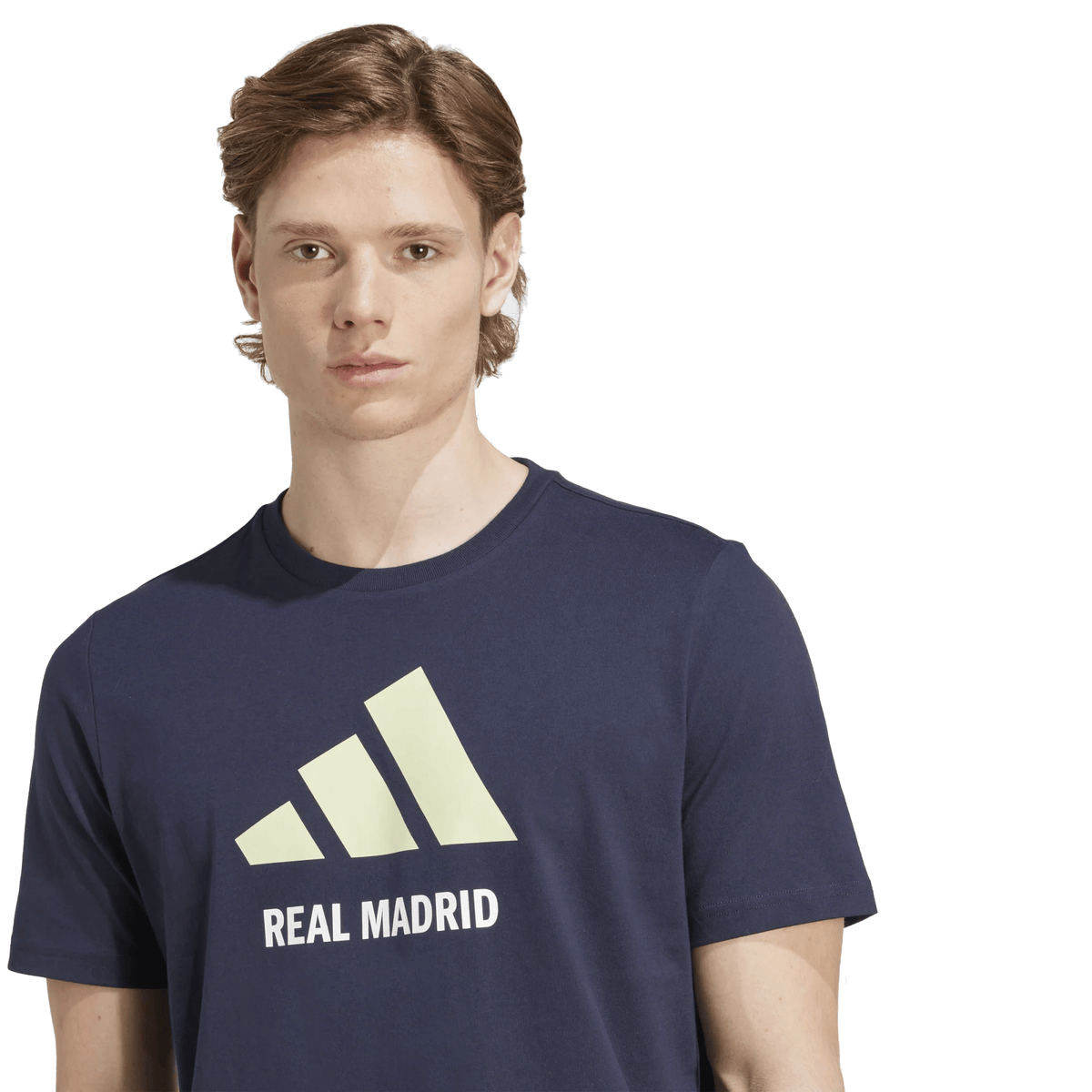 adidas Real Madrid Letter Logo T-Shirt (Legend Ink) | SoccerWearhouse