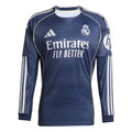 adidas Real Madrid Long Sleeve Away Jersey 25/26 (Legend Ink)