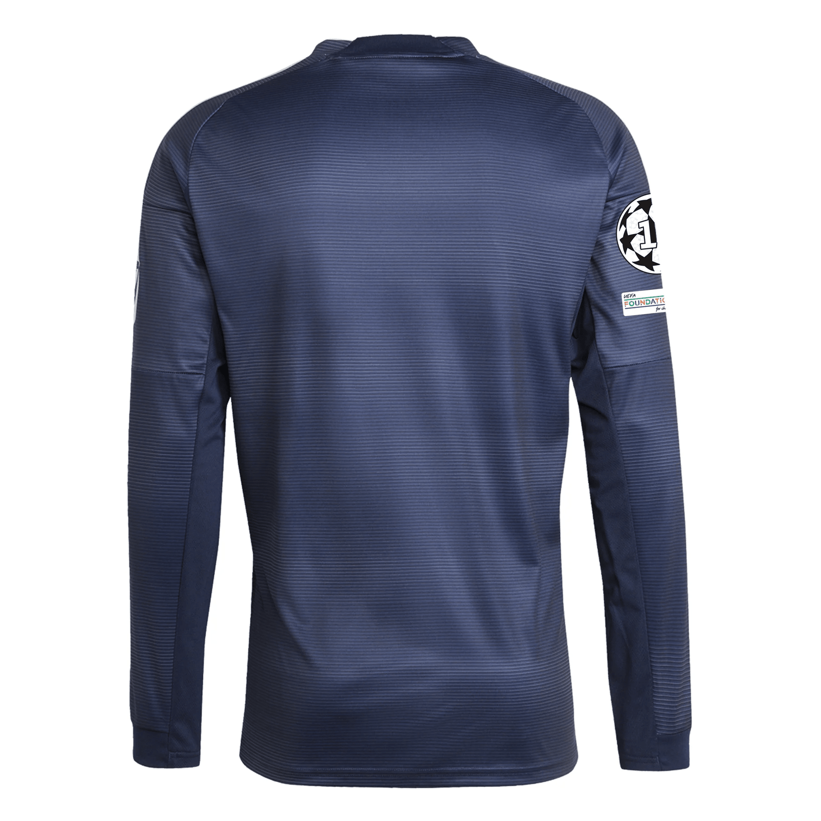 adidas Real Madrid Long Sleeve Away Jersey w/ Champions League Patches 25/26 (Legend Ink) | SoccerWearhouse