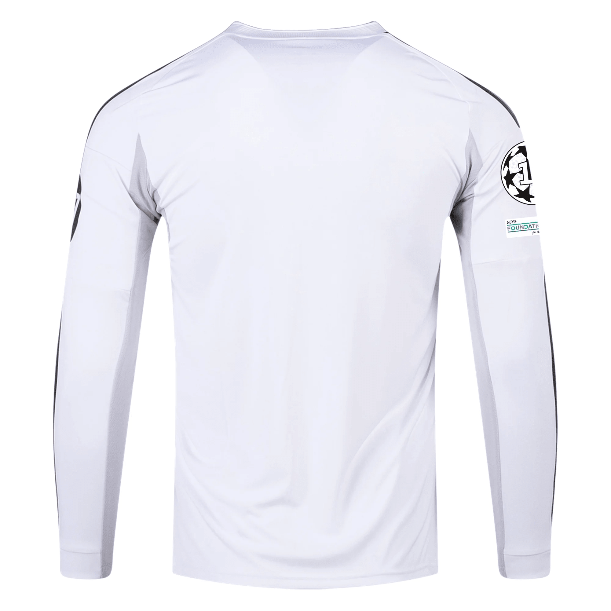 adidas Real Madrid Long Sleeve Home Jersey w/ Intercontinental + Champ