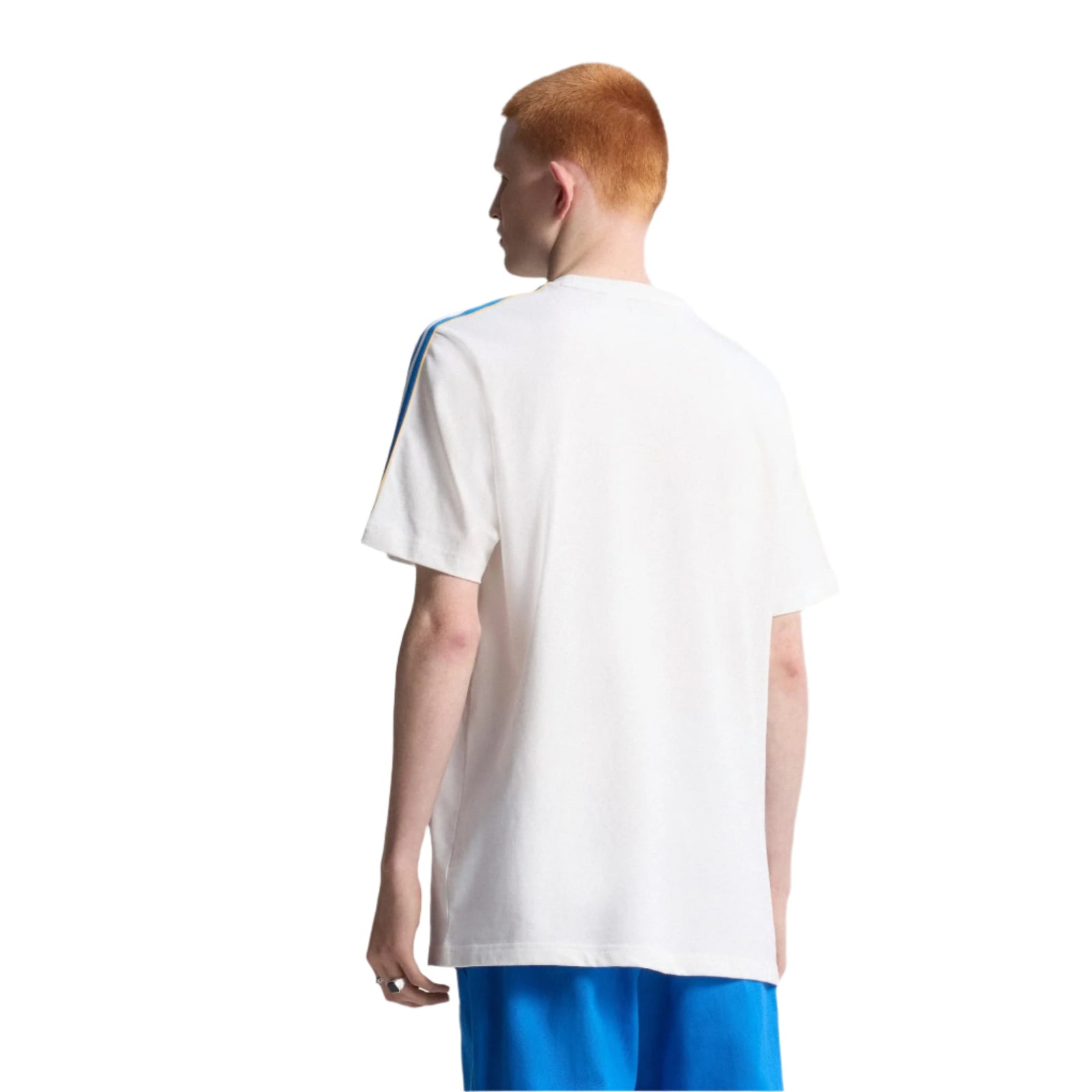 adidas Real Madrid Terrace Icon T-Shirt (White/Blue) | SoccerWearhouse
