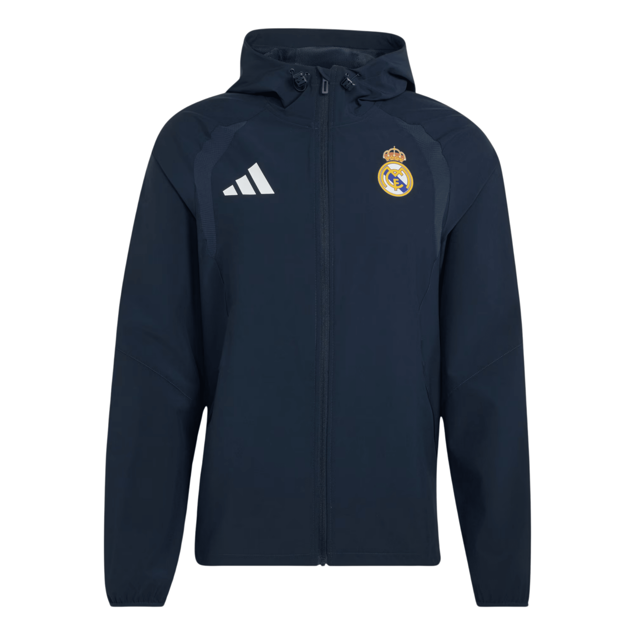 adidas Real Madrid Tiro Travel Full-Zip Windbreaker Jacket 26/27 (Navy)