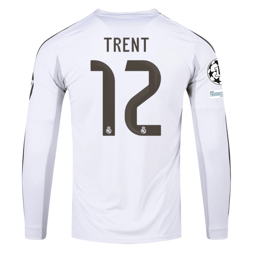adidas Real Madrid Trent Long Sleeve Home Jersey w/ Intercontinental + adidas Real Madrid Trent Long Sleeve Home Jersey w/ Intercontinental +