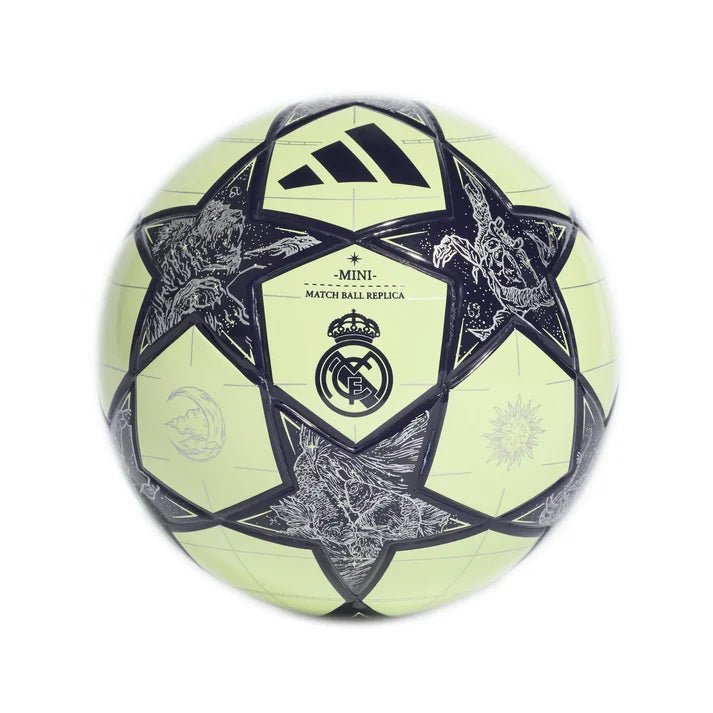adidas Real Madrid UCL Mini Ball 25/26 (Lime/Silver Metallic) | SoccerWearhouse
