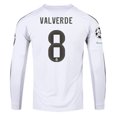 Real Madrid VALVERDE 長袖ジャージ Mサイズ グレー adidas Real Madrid Valverde Long Sleeve Home Jersey w/ Intercontinenta
