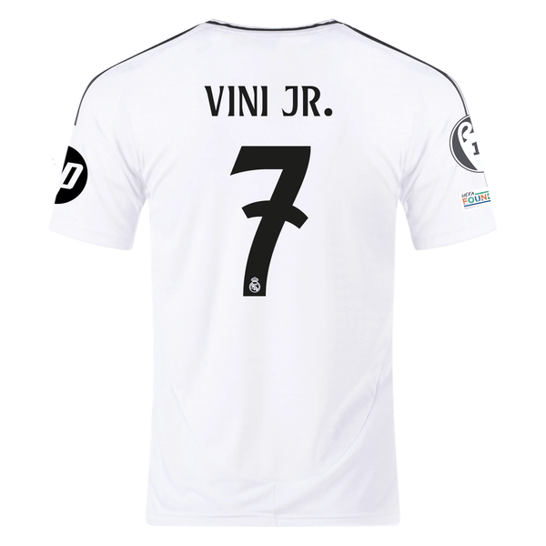 adidas Real Madrid Vinicius Jr. Home Jersey 24/25 w/ Champions League