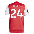 adidas Reiss Nelson Arsenal FC Authentic Home Jersey 25/26 w/ EPL Patch (Better Scarlet/White