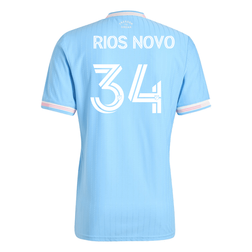 adidas Rios Novo Inter Miami Authentic Third Jersey 25/26 (Blue/Pink) | SoccerWearhouse