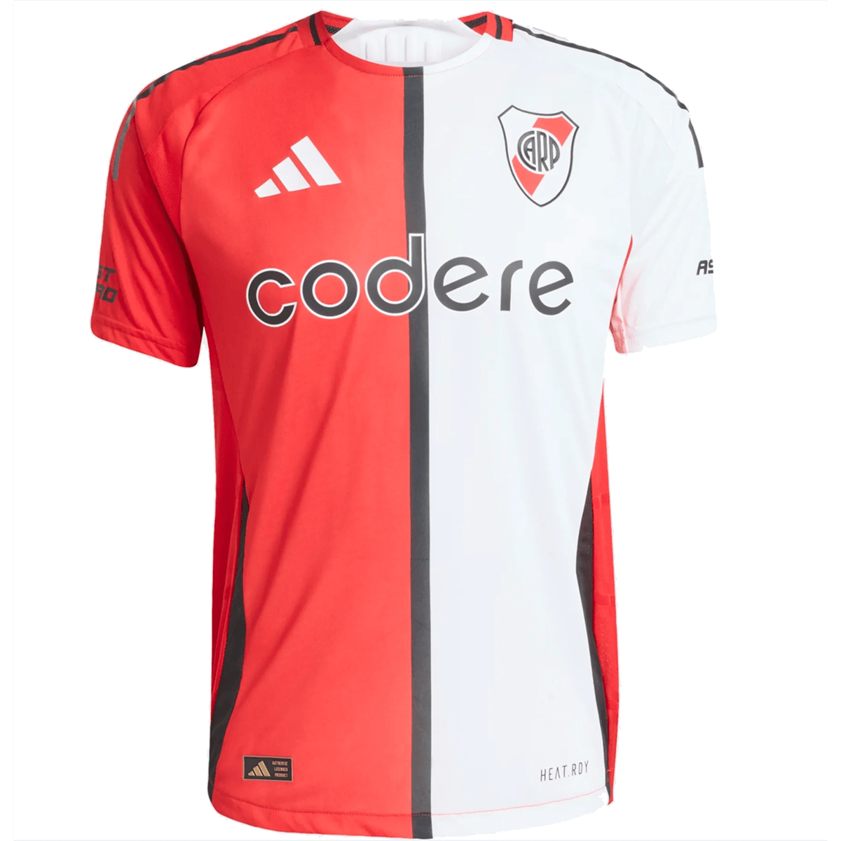 adidas River Plate Authentic 3rd Jersey 24/25 (White/Better Scarlet) | SoccerWearhouse