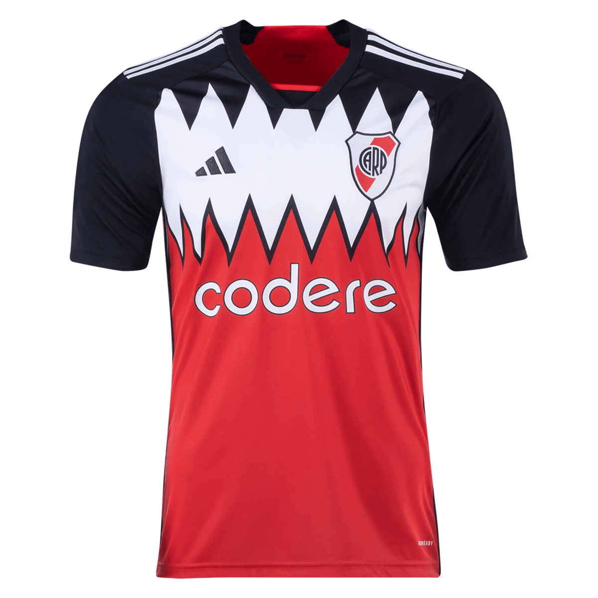 adidas River Plate Away Jersey 23/24 (Red/White/Black) | SoccerWearhouse