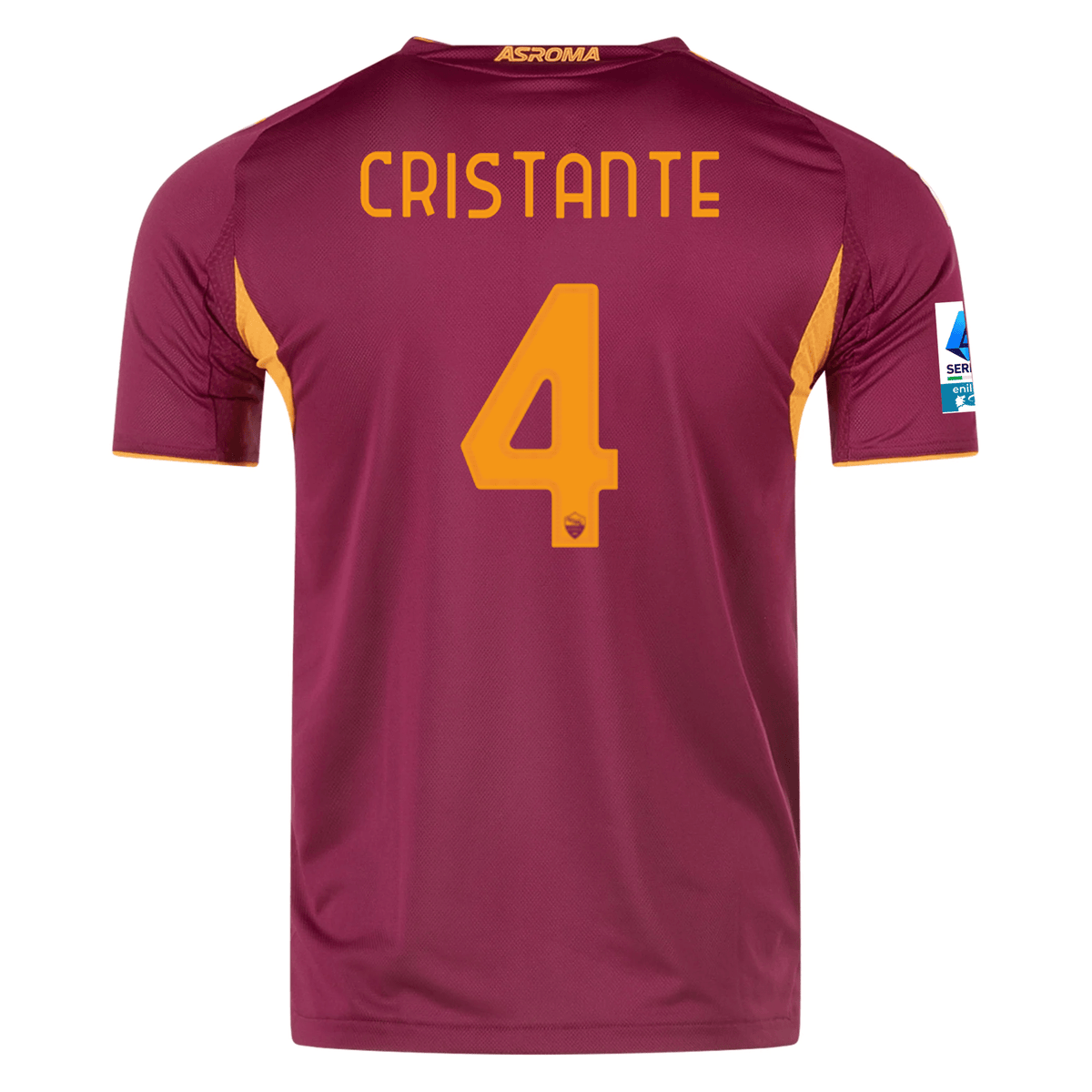 adidas Roma Authentic Bryan Cristante Home Jersey w/ Serie A Patch 25/26 (Burgundy) | SoccerWearhouse