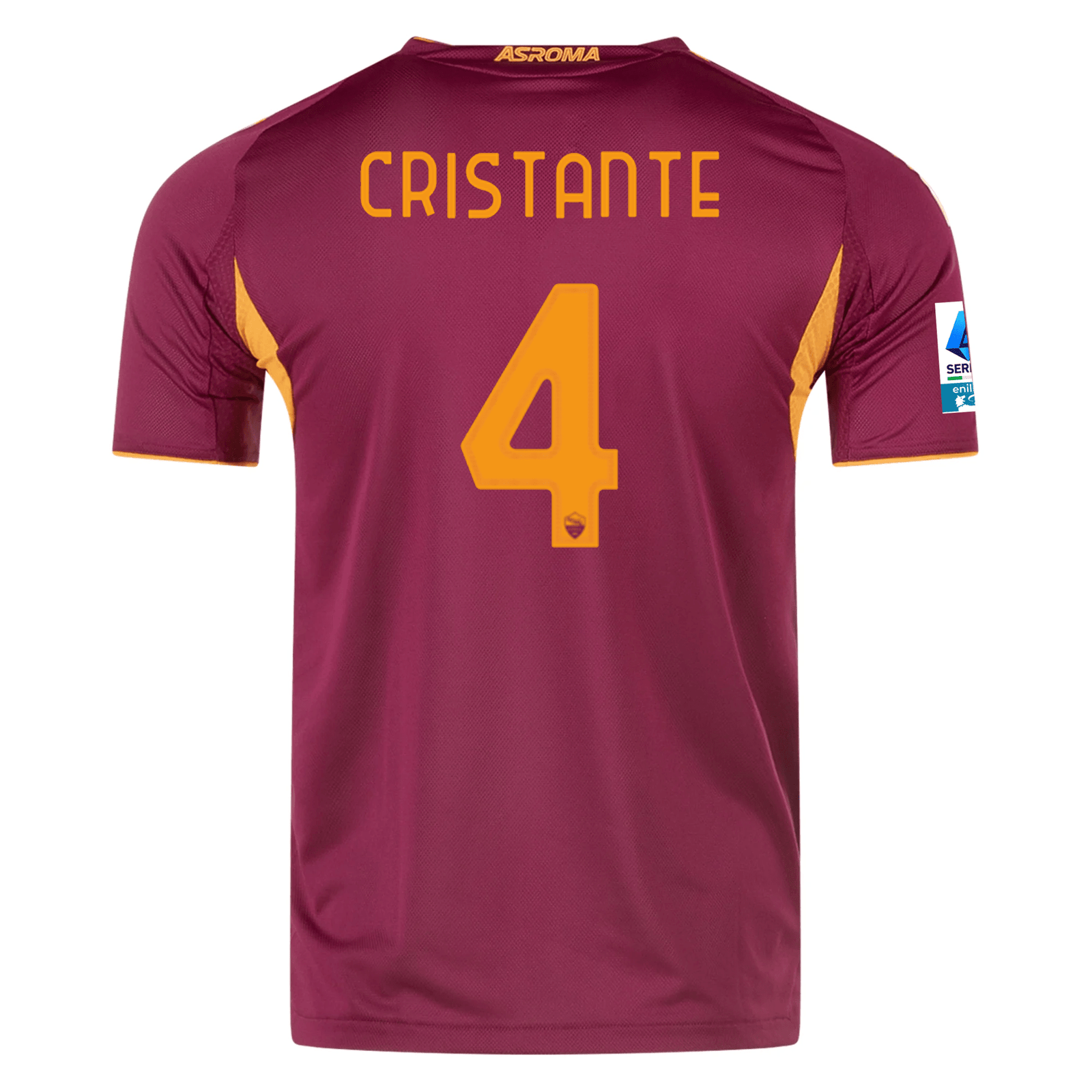 adidas Roma Authentic Bryan Cristante Home Jersey w/ Serie A Patch 25/26 (Burgundy) | SoccerWearhouse