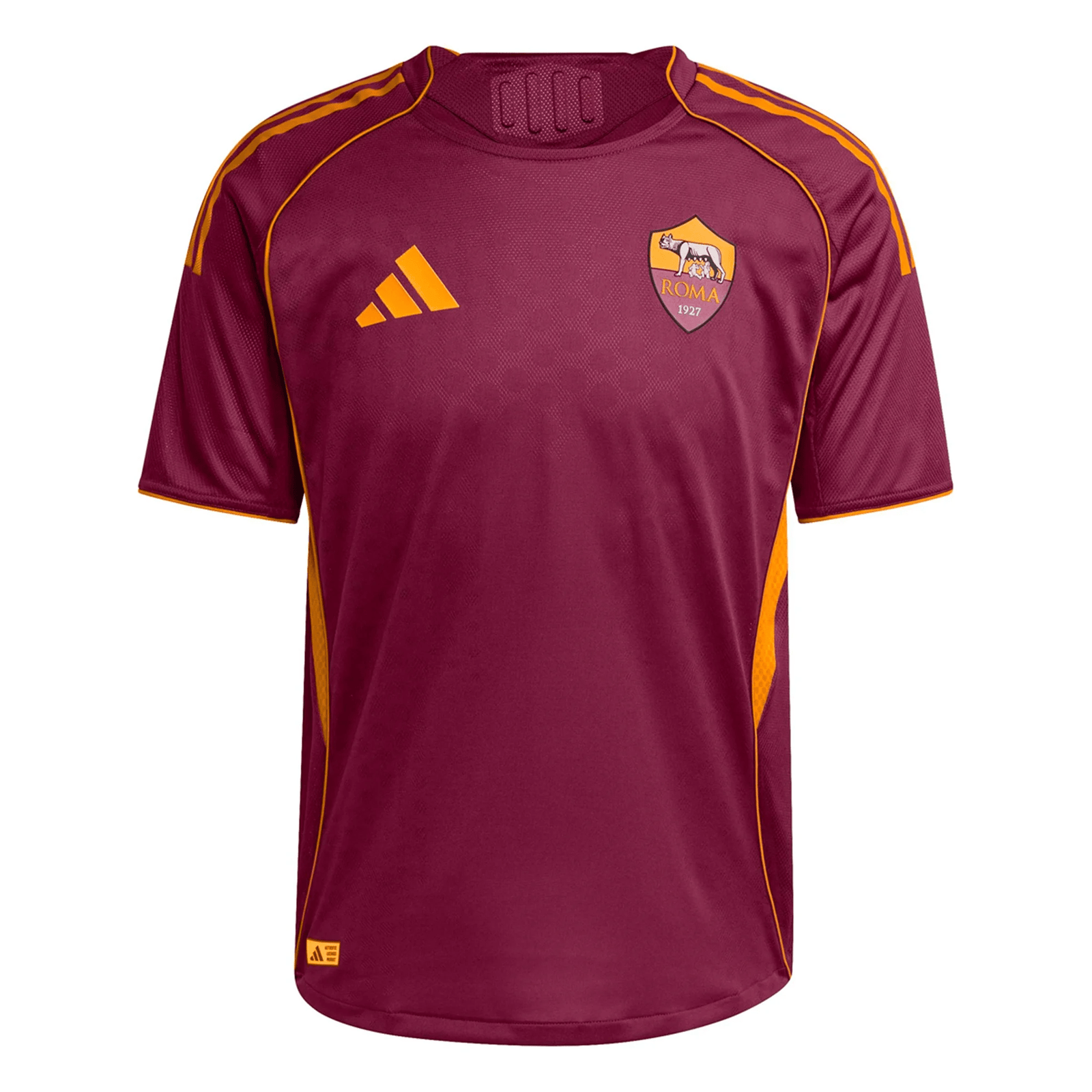 adidas Roma Authentic Home Jersey 25/26 (Burgundy) | SoccerWearhouse