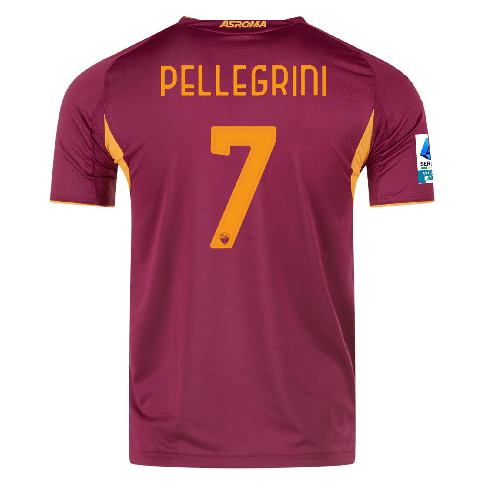 adidas Roma Authentic Lorenzo Pellegrini Home Jersey w/ Serie A Patch 25/26 (Burgundy) | SoccerWearhouse