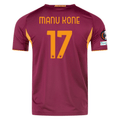 adidas Roma Authentic Manu Koné Home Jersey w/ Europa League Patches 25/26 (Burgundy)