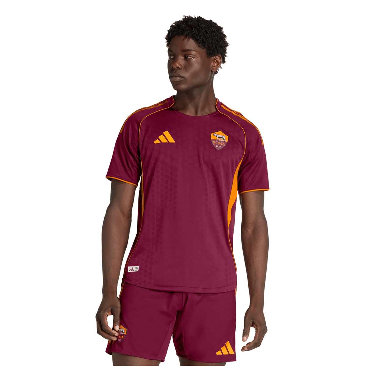 adidas Roma Authentic Matías Soulé Home Jersey w/ Europa League Patches 25/26 (Burgundy) | SoccerWearhouse