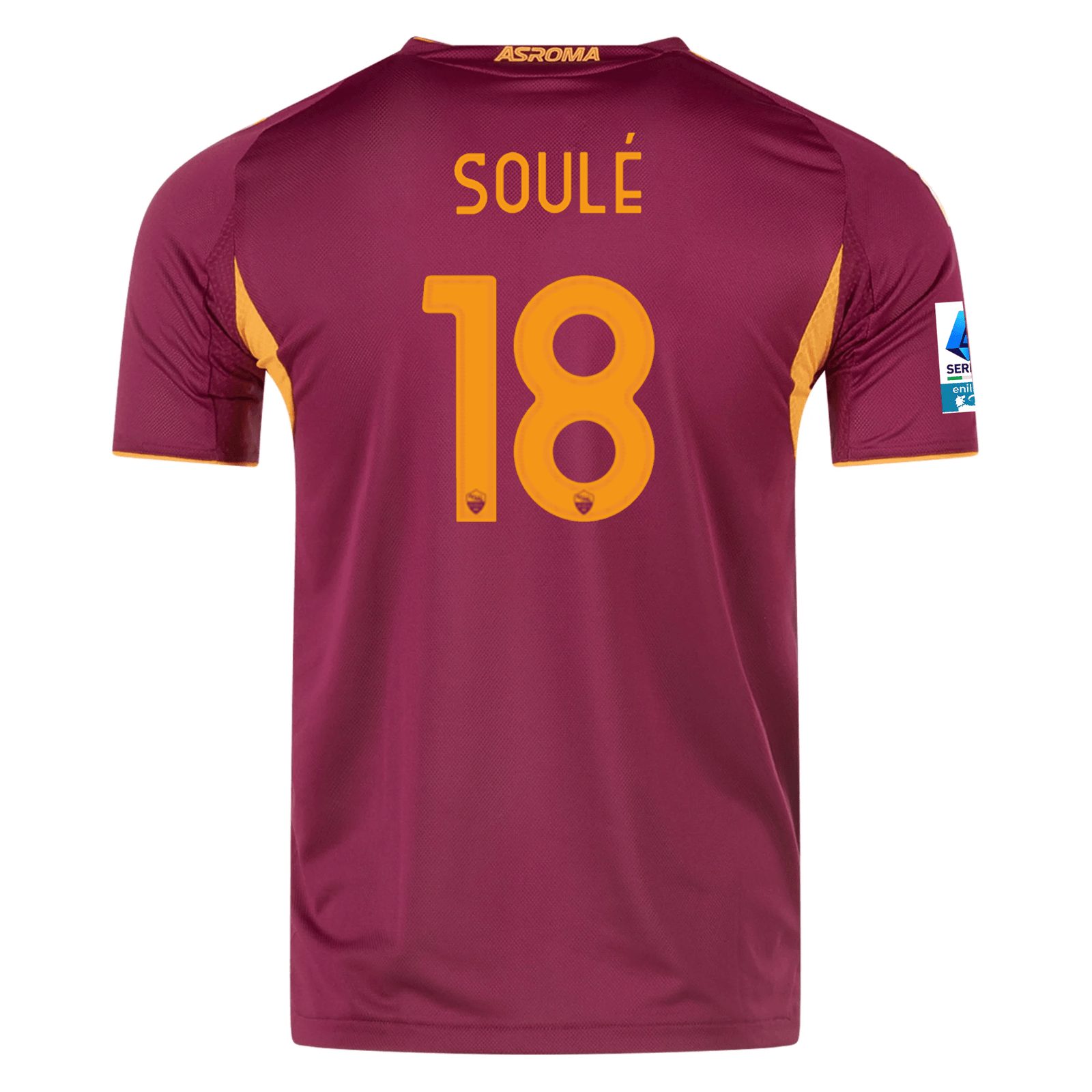 adidas Roma Authentic Matías Soulé Home Jersey w/ Serie A Patch 25/26 (Burgundy) | SoccerWearhouse