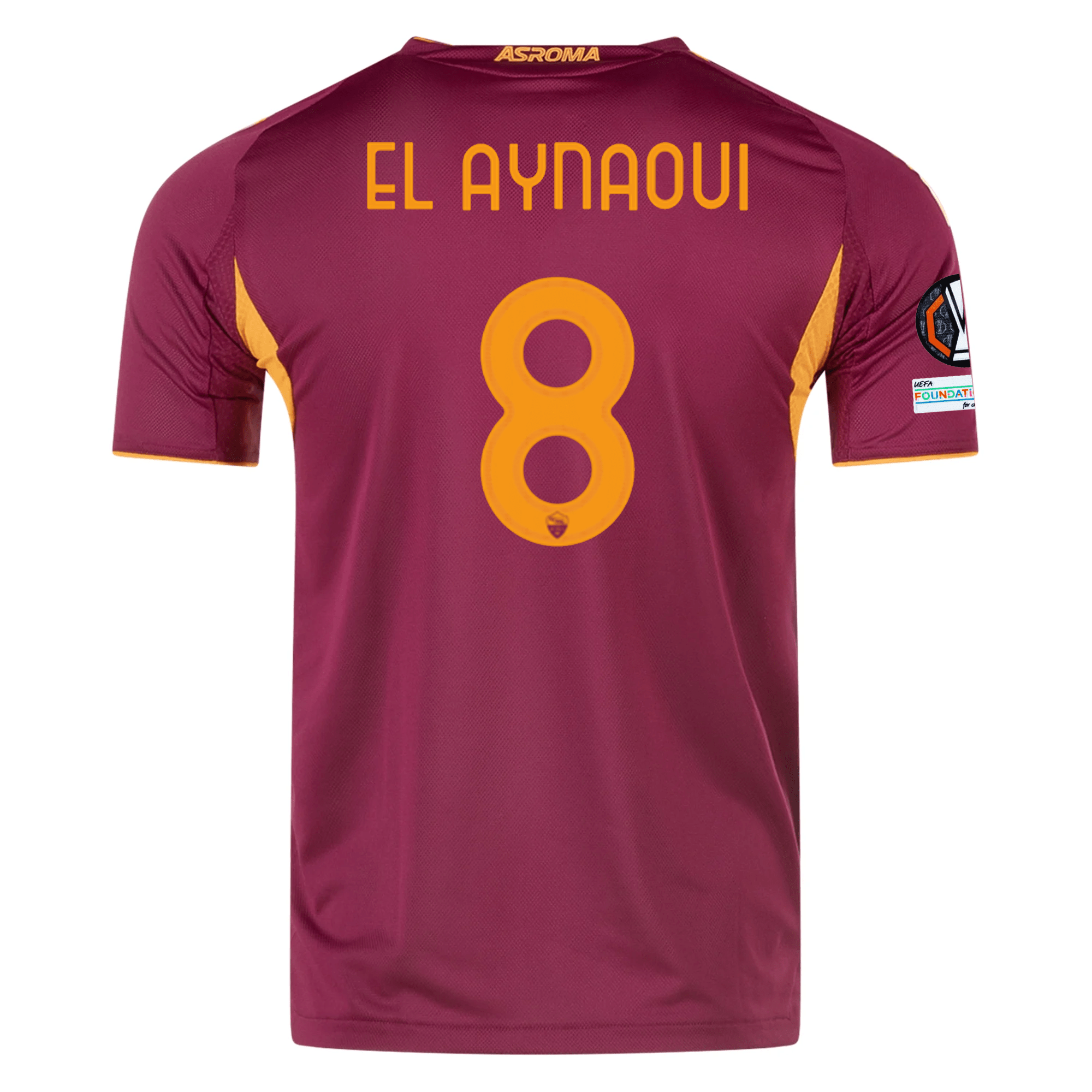 adidas Men's Roma Neil El Aynaoui Home Jersey w/ Europa League Patches adidas Men's Roma Neil El Aynaoui Home Jersey w/ Europa League Patches