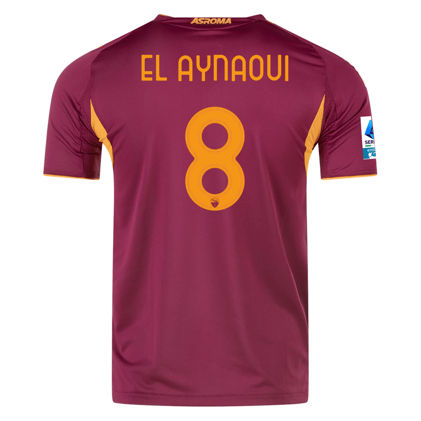 adidas Roma Authentic Neil El Aynaoui Home Jersey w/ Serie A Patch 25/26 (Burgundy) | SoccerWearhouse