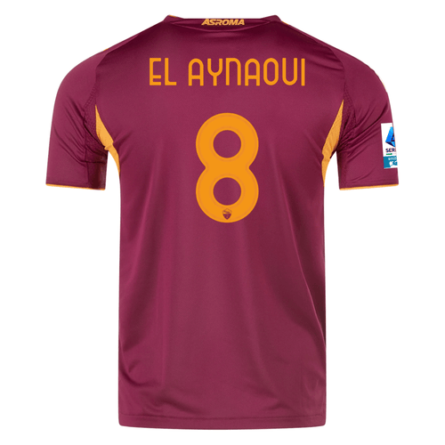 adidas Roma Authentic Neil El Aynaoui Home Jersey w/ Serie A Patch 25/26 (Burgundy) - S
