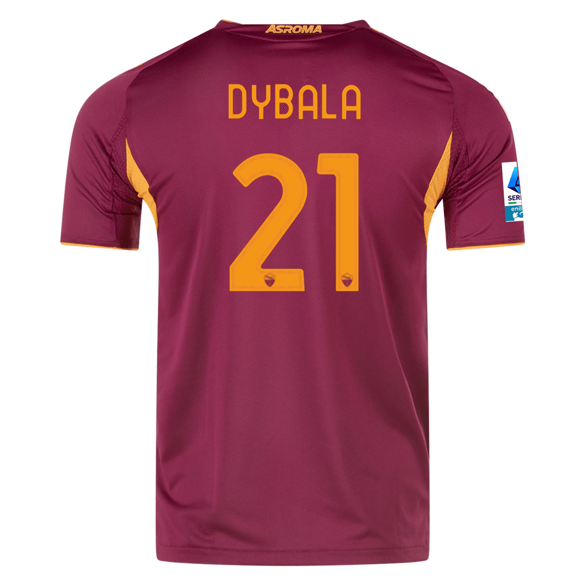 adidas Roma Authentic Paulo Dybala Home Jersey w/ Serie A Patch 25/26 (Burgundy) | SoccerWearhouse