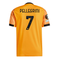 adidas Roma Lorenzo Pellegrini Away Jersey w/ Europa League Patches 25/26 (Orange/Black)