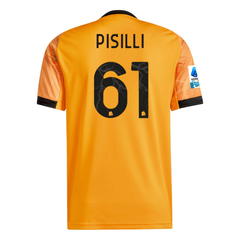 adidas Roma Niccolò Pisilli Away Jersey w/ Serie A Patch 25/26 (Orange