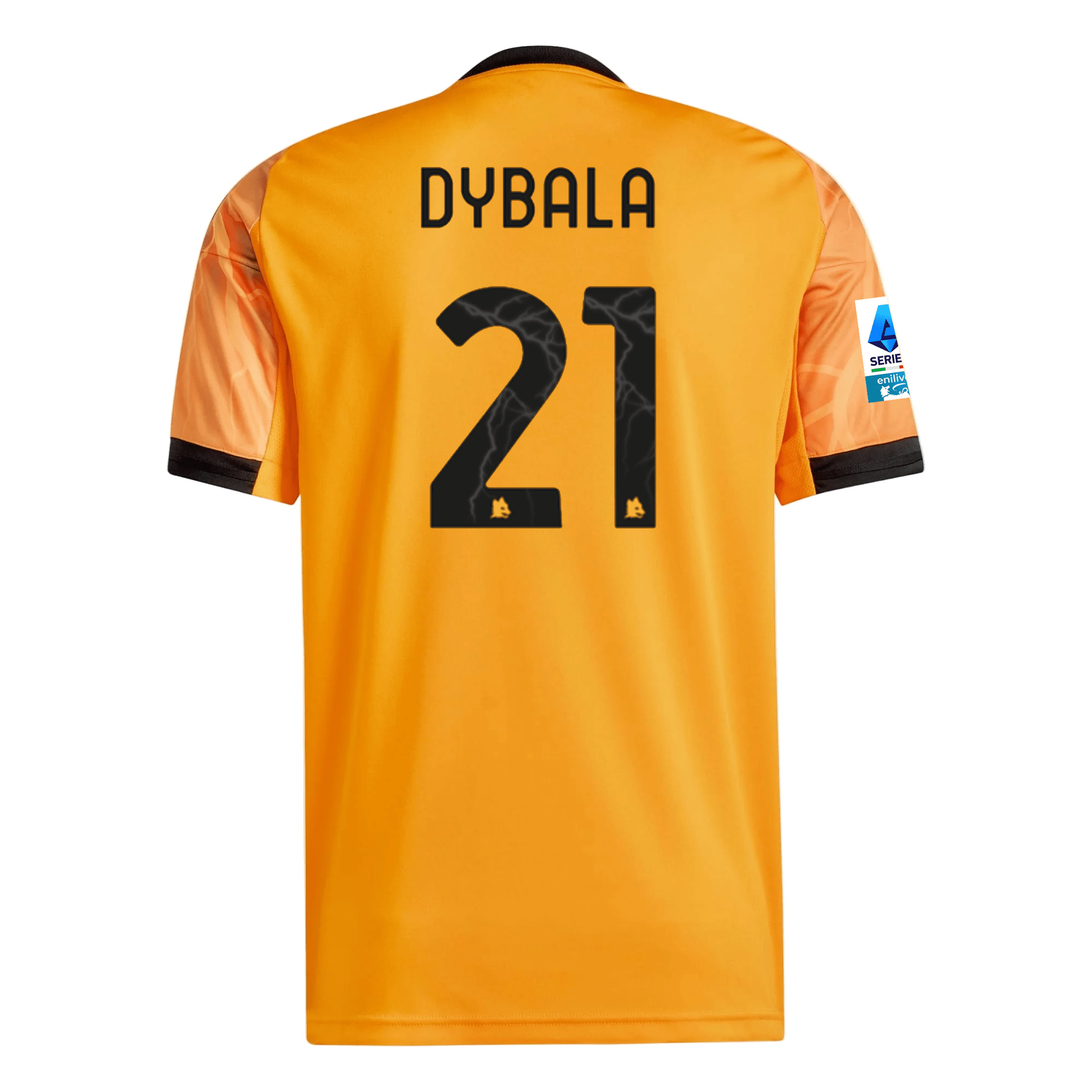 adidas Roma Paulo Dybala Away Jersey w/ Serie A Patch 25/26 (Orange/Bl adidas Roma Paulo Dybala Away Jersey w/ Serie A Patch 25/26 (Orange/Bl