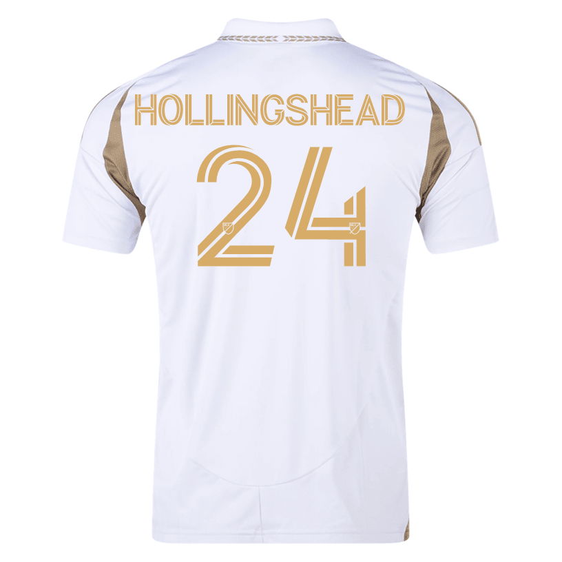 adidas Ryan Hollingshead LAFC Away Jersey 25/26 (White/Gold) | SoccerWearhouse