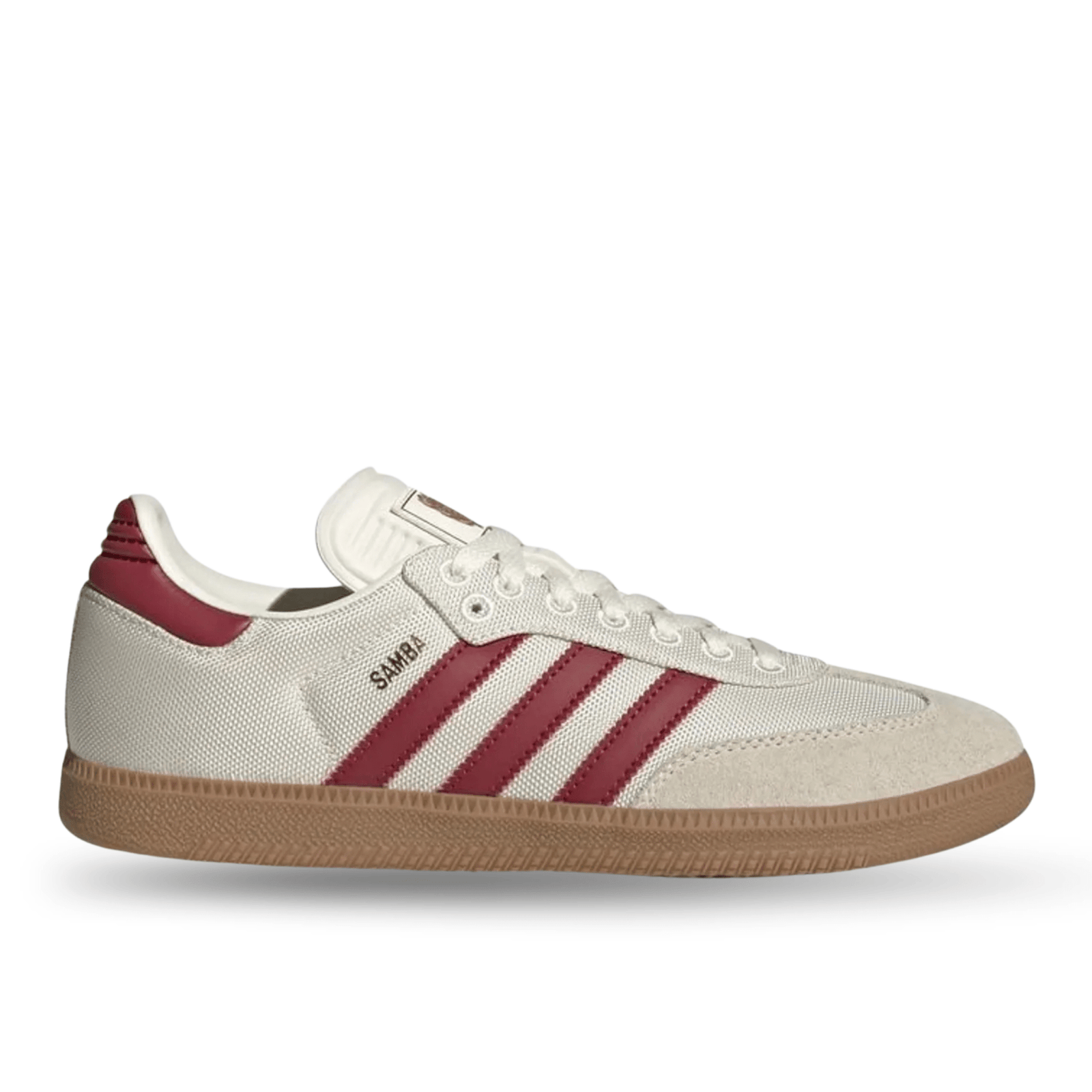 adidas Samba Bayern Munich Indoor Shoes (Off White/Maroon/Gold Metallic) | SoccerWearhouse